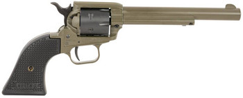 Heritage Mfg RR22T6 Rough Rider  22 LR 6 Shot 5.50 OD Green Cerakote Barrel OD Green Cerakote wBlack Accents Frame Black Cerakote Cylinder Black Star Polymer Grips UPC: 727962707920