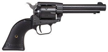 Heritage Mfg SRR22BS4PG Rough Rider  22 LR 6 Shot 4.75 Black Satin Steel Barrel Frame  Cylinder Black Polymer Grip Manual Thumb Safety Exposed Hammer UPC: 727962708255