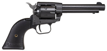 Heritage Mfg SRR22BS4PG Rough Rider  22 LR 6 Shot 4.75 Black Satin Steel Barrel Frame  Cylinder Black Polymer Grip Manual Thumb Safety Exposed Hammer UPC: 727962708255