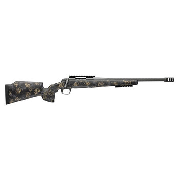 Browning 035584294 XBolt Pro McMillan LR SPR 6.5 PRC 31 20 Fluted Carbon Gray BarrelRec Sonora Carbon Ambush Camo Fixed McMillan Game Warden 2.0 Stock Recoil Hawg Muzzle Brake UPC: 023614856665