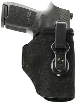 Galco TUC854B TuckNGo 2.0 IWB Black Leather UniClipStealth Clip Fits HK VP9 Ambidextrous UPC: 601299021501