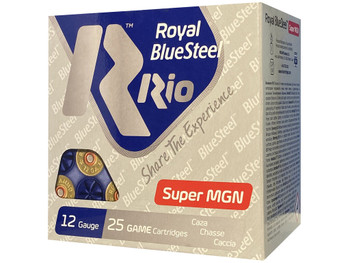Rio Ammunition RBSM403 BlueSteel Royal 12Gauge 3" 1 3/8oz 3Shot 25 Per Box/10 Case