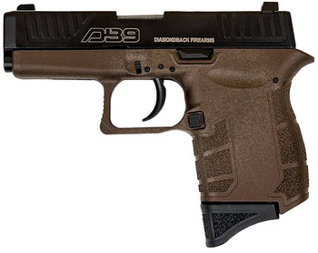 Diamondback DB0200P071 DB9 Gen4 MicroCompact Frame 9mm Luger 61 3.10 Stainless Steel Barrel Black Nitride Serrated Stainless Steel Slide Midnight Bronze Polymer Frame  Grip UPC: 810035752610