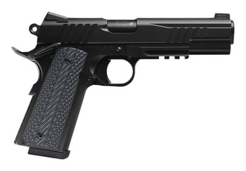 SAV 1911 45ACP 5" 8RD BLK W/RAIL UPC: 011356672100