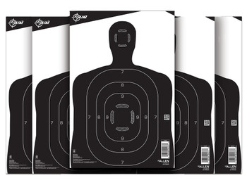 EZ-Aim 15447 Silhouette Paper Hanging 12" x 18" Black/White 25 Per Pack