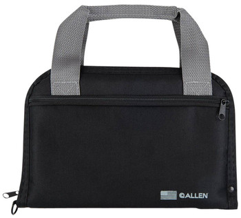 Allen 3643 Pistol Tote  Black Endura wExterior Pocket 11.50 Long Lockable Holds 1 Handgun UPC: 026509067795