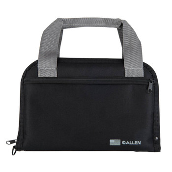 Allen 3643 Pistol Tote  Black Endura wExterior Pocket 11.50 Long Lockable Holds 1 Handgun UPC: 026509067795