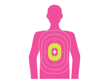 EZ-Aim 15646 In the Pink Paper Works w/Handgun/Shotgun/Airsoft Gun/BB Guns/Pellet Gun 12 x 18 Pink 8 Pack
