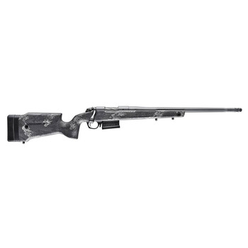 Bergara Rifles B14SM759 B14 Crest 6.5 PRC 31 20 FlutedThreaded Sniper Gray Cerakote BarrelRec Monte Carlo Carbon Fiber Stock with Black  Gray Splatter Omni Muzzle Brake UPC: 043125016716