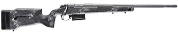 Bergara Rifles B14SM759 B14 Crest 6.5 PRC 31 20 FlutedThreaded Sniper Gray Cerakote BarrelRec Monte Carlo Carbon Fiber Stock with Black  Gray Splatter Omni Muzzle Brake UPC: 043125016716