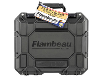Flambeau 1312SN Range Locker HD Pistol Case Black Polymer Holds Full Size/Multiple Compact Handguns