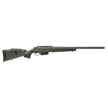 Tikka JRTXRSV370 T3x Super Varmint 7mm Rem Mag Caliber with 51 Capacity 23.70 Barrel Tungsten Cerakote Metal Finish  Black Webbed Green Roughtech Stock Right Hand Full Size UPC: 082442946146