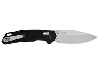 Kershaw 2037 Heist Mid-Size 3.20" Folding Clip Point Plain Stonewashed D2 Steel Blade, Gray Textured Glass Filled Nylon Handle, Includes Pocket Clip
