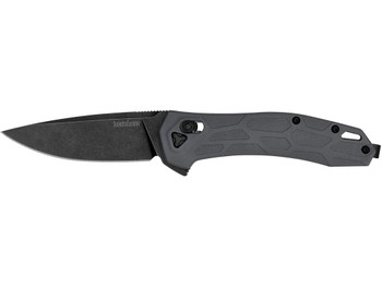 Kershaw 2042 Covalent Mid-Size 3.20" Folding Drop Point Plain Black Oxide Blackwash D2 Steel Blade, Gray Textured Pockets Glass Filled Nylon Handle, Includes Pocket Clip
