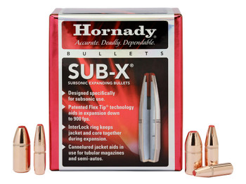 Hornady 3503 Sub-X 35 Cal 250 gr Subsonic eXpanding 100 Per Box/ 15 Case