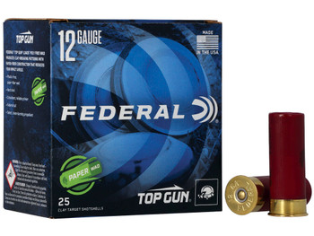 Federal TG12WS275 Top Gun Paper Wad 12Gauge 2.75" 1oz 7.5Shot 25 Per Box/10 Case