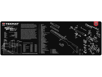 TekMat TEKR36MINI14 Ruger Mini-14 Cleaning Mat Black/White Rubber 12"x36" Ruger Mini-14 Parts Diagram
