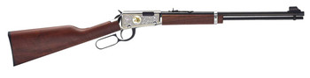 Henry H00125 Classic 25th Anniversary 22 Short 22 Long 22 LR 15LR17L21Short 18.50 Blued Barrel NickelPlated Rec SemiFancy American Walnut Stock UPC: 619835011244