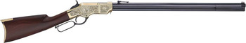 Henry H011D25 Original Deluxe 25th Anniversary 4440 Win 131 24.50 Blued Octagon Barrel Engraved Polished Hardened Brass Rec HandSelected Rosewood Stock UPC: 619835110077