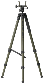 Bog-Pod 1159188 DeathGrip Infinite Tripod, Aluminum with Black/OD Green Finish, Ball Head Mount, Hybrid Foot & DeathGrip Clamping System 6.5"-59"                                                       