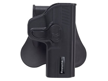 Bulldog RRSWMPSEZ Rapid Release OWB Black Polymer Paddle Fits S&W M&P Shield EZ Right Hand