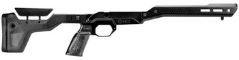 Mdt Sporting Goods Inc 104999BCF HNT26 Chassis Carbon Fiber Furniture, Aluminum Base, Folding Stock with Adj. Cheekrest, M-LOK Forend, QD Sling Mounts, AR-Style Grip Fits Short Action Remington 700   