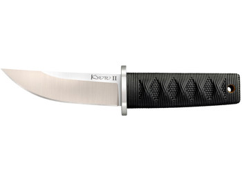 Cold Steel CS-17DB Kyoto II 3.38" Fixed Plain Tanto 8Cr13MoV SS Blade/Black Contoured Kray-Ex Handle