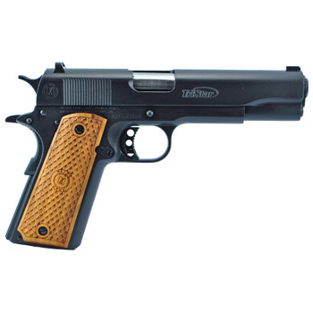 TriStar 85601 American Classic Government 1911 45 ACP 81 5 Stainless Steel Barrel Blued Serrated Steel Slide Blued Steel Frame wBeavertail Wood Grip UPC: 713780856018