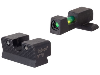 Trijicon 601116 DI Night Sight Set Green/Tritium/Fiber Optic Front Sight-Green Tritium Black Outline Rear Sight Springfield Armory XD/XD-M/XD Mod.2