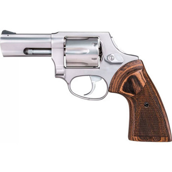 Taurus 2856EX39CH 856 Executive Grade 38 Special P Caliber with 3 Barrel 6rd Capacity Cylinder Overall Polished Satin Stainless Steel Finish  Altamont Wood Grip UPC: 725327937111
