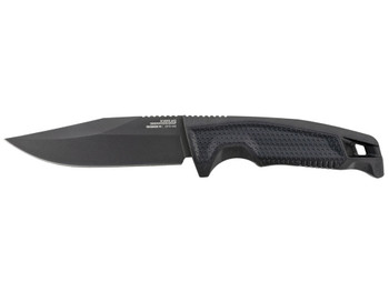 S.O.G SOG17220157 Recondo FX 4.60" Fixed Plain Satin TiNi Full Tang Cryo 440C SS Blade/ Black Overmolded GRN Handle