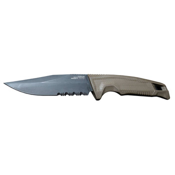 S.O.G SOG17220457 Recondo FX 4.60 Fixed Part Serrated Satin TiNi Full Tang Cryo 440C SS Blade FDE Overmolded GRN Handle UPC: 729857014366