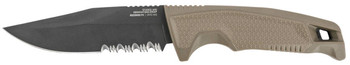 S.O.G SOG17220457 Recondo FX 4.60 Fixed Part Serrated Satin TiNi Full Tang Cryo 440C SS Blade FDE Overmolded GRN Handle UPC: 729857014366