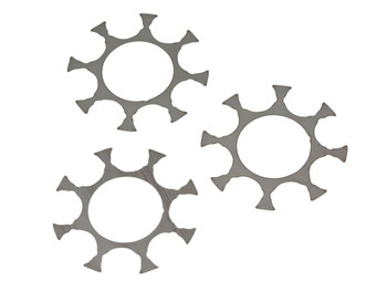Ruger 90719 Moon Clip Full Ruger Super GP100 9mm Luger 8rd Stainless Steel 3 Per Pack