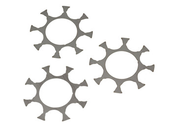 Ruger 90719 Moon Clip Full Ruger Super GP100 9mm Luger 8rd Stainless Steel 3 Per Pack