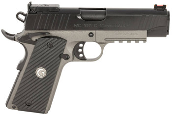 EAA GIRSAN 390608 MC1911 C  Carry Frame 10mm Auto 91 4.40 Black Steel Barrel Black Serrated Steel Slide Matte Gray Steel Frame wBeavertail  Picatinny Rail Black Grip Ambidextrous UPC: 741566905902