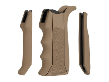 Hogue 13043 Modular Overmolded Flat Dark Earth Rubber Pistol Grip with Finger Grooves Fits AR-15/M16