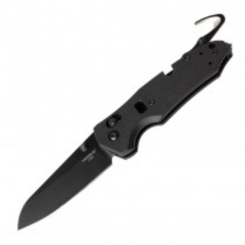 Hogue Trauma 3.5in 1st Resp Folder Sheepfoot Blk Fin G10 Blk UPC: 743108347799 Hogue Trauma 3.5in 1st Resp Folder Sheepfoot Blk Fin G10 Blk UPC: 743108347799