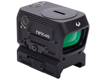 Viridian 9810059 RFX45 Black Anodized 1 x 24 mm x 15.5 mm 5 MOA Green Dot ACRO/Picatinny Low Mount