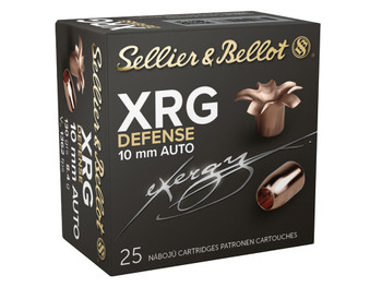 Sellier & Bellot SB10XA XRG Defense 10mmAuto 130gr Solid Copper Hollow Point 25 Per Box/40 Case