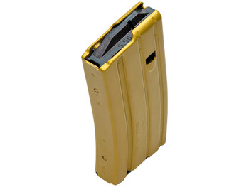 DuraMag 2023009175CPD AR-15 Duramag Speed 20rd 300 Blackout/223 Cal/5.56 Desert Gold Aluminum