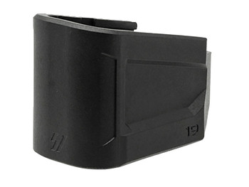 Strike Industries EMPG19 Enhanced Magazine Plate +5, 9mm Luger, Compatible w/Glock 19, Black Polymer