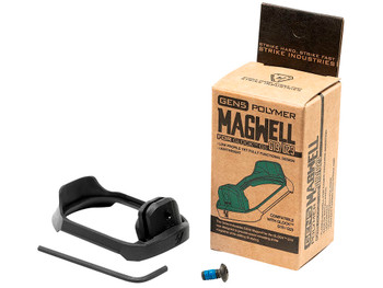 Strike Industries G5MAGWELL19 Flared Magwell 9mm Luger/40 S&W Compatible w/Glock 19/23 Gen5, Black Polymer
