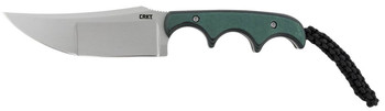 CRKT 2394 Minimalist Katana 3.56 Fixed Plain Bead Blasted 8Cr13MoV SS Blade Green Resin Infused Fiber Handle Includes Lanyard UPC: 794023239409