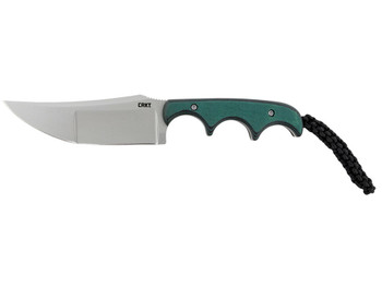CRKT 2394 Minimalist Katana 3.56" Fixed Plain Bead Blasted 8Cr13MoV SS Blade/ Green Resin Infused Fiber Handle Includes Lanyard
