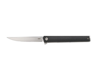 CRKT 7097 CEO 3.35" Folding Plain Satin AUS-8A SS Blade/ Black GRN Handle Includes Pocket Clip
