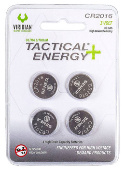 Viridian 3500013 CR2016 Tactical Energy LiIon 4 Pack UPC: 804879611974