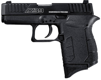 Diamondback DB0300P001 AM2  SubCompact Frame 9mm Luger 121171 3.50 Stainless Steel Barrel Black Nitride Serrated Stainless Steel Slide Black Polymer Frame wPicatinny Rail  Polymer Grip UPC: 810035752634