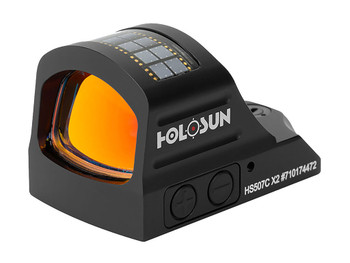 Holosun HS507CX2 507 Black Anodized 1 x 0.63" x 0.91" 2 MOA Red Dot/32 MOA Circle Multi Reticle