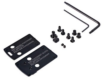 Crimson Trace 013000186 CT RAD Mounting Kit CT RAD Footprint/Dovetail, Compatible w/Glock 42/43/48